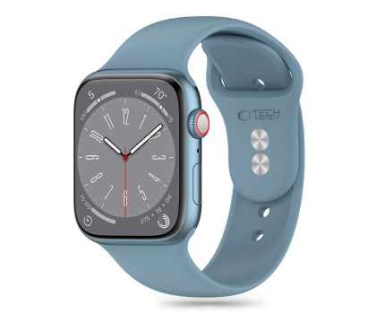 Pasek i akcesoria do zegarków TECH-PROTECT Silicone do Apple Watch 44/45/46/49 mm Winter Blue 5906302310012